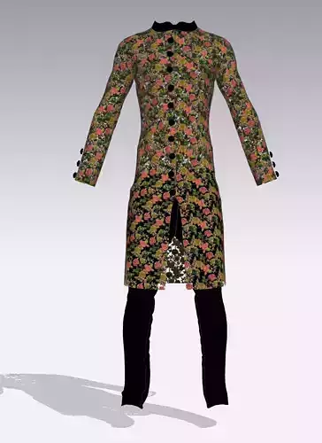 Embrodry Shervani with bottam 