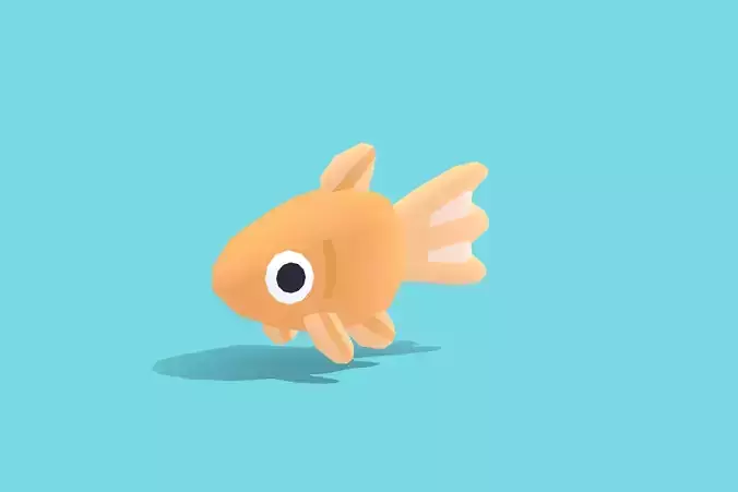 Goldfish - Quirky Series Low-poly 3D model
