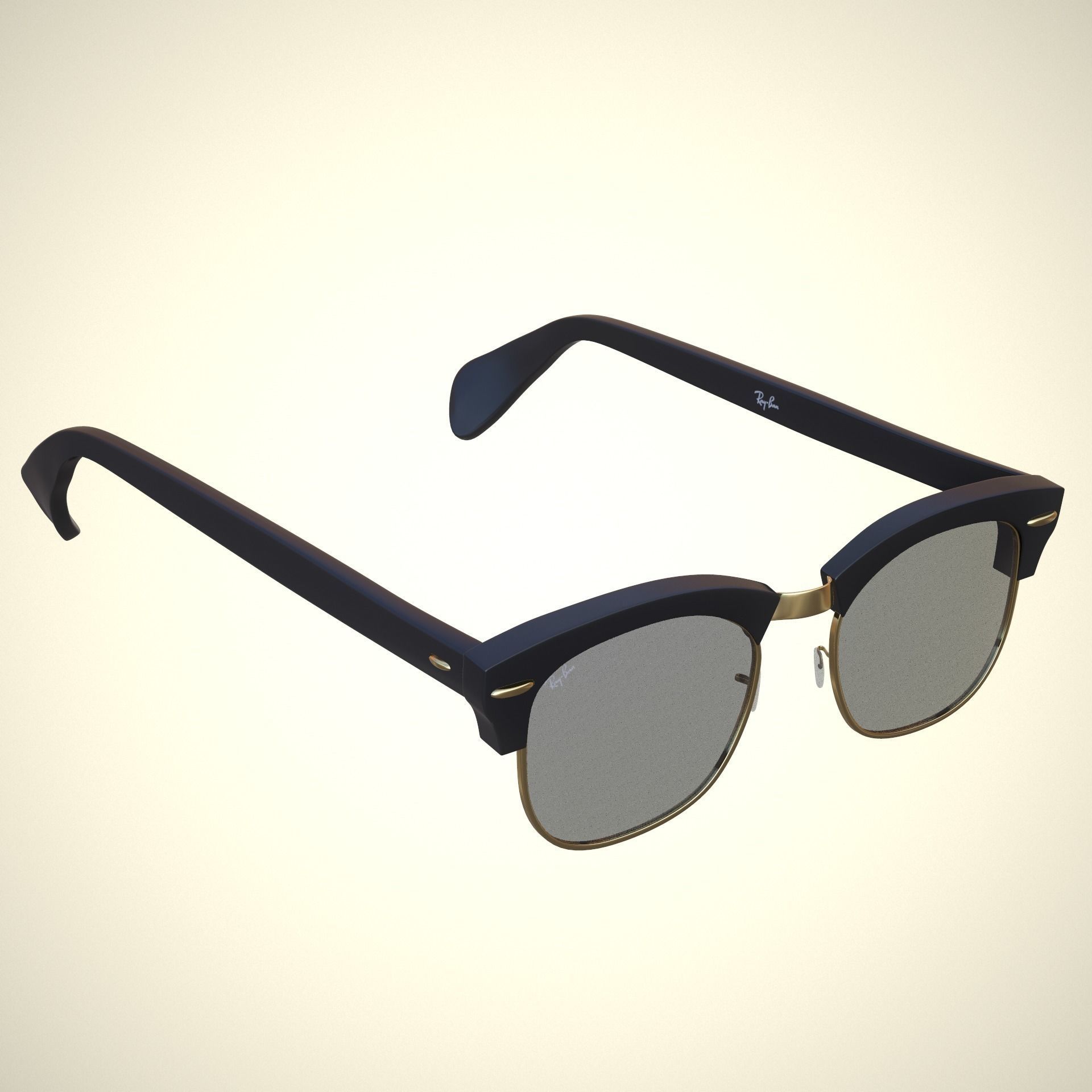 glasses ray ban 3D model_3