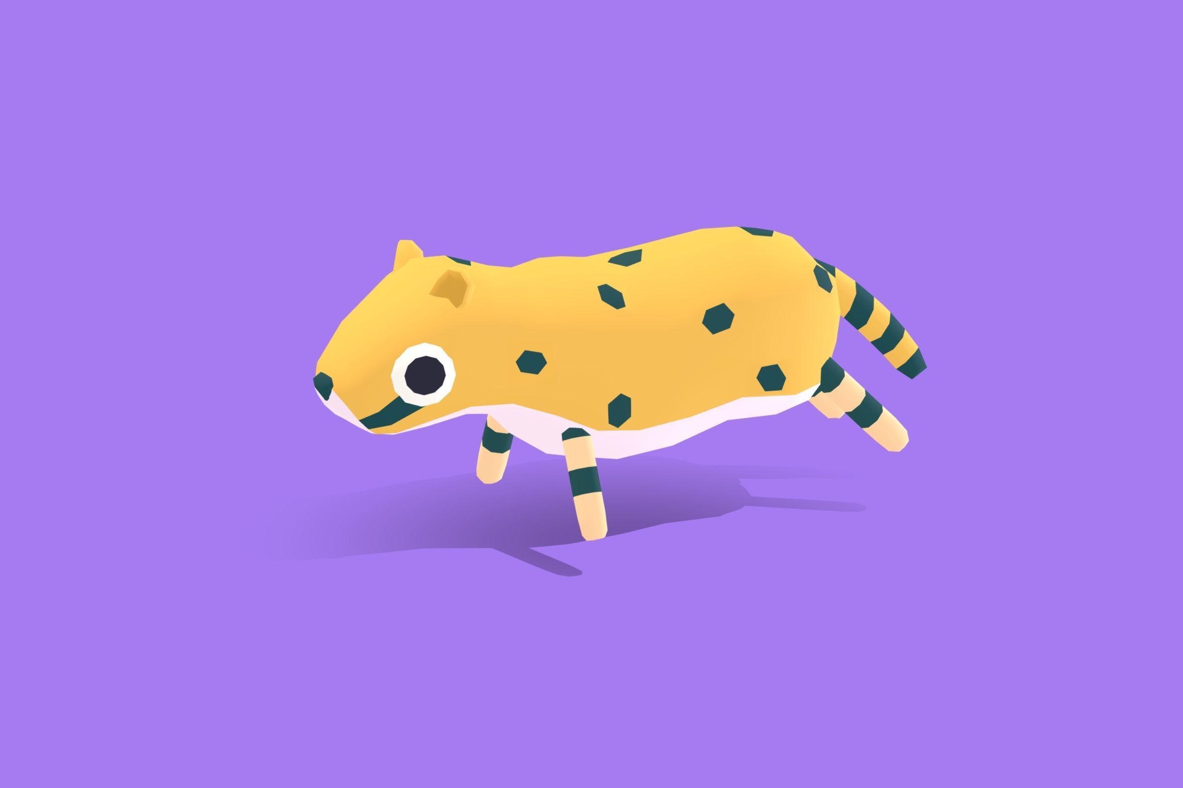 Cheetah - Quirky Series Low-poly 3D model_3