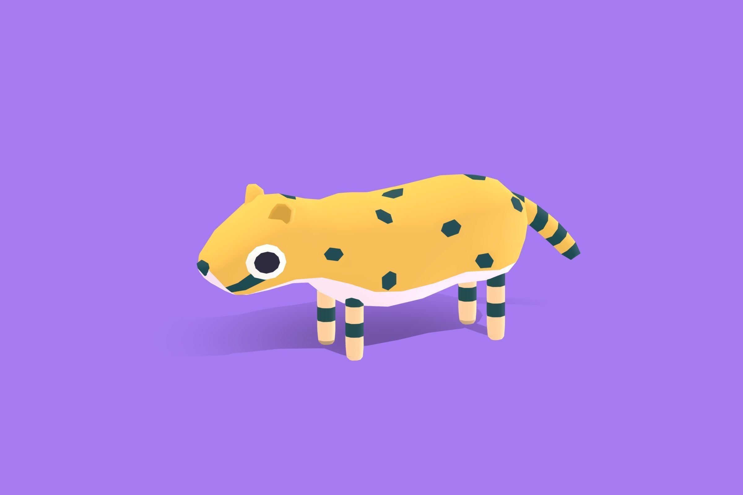 Cheetah - Quirky Series Low-poly 3D model_6