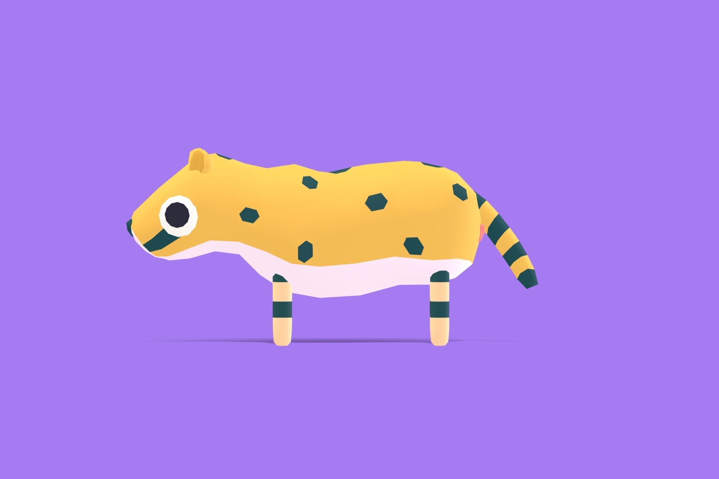 Cheetah - Quirky Series Low-poly 3D model_2