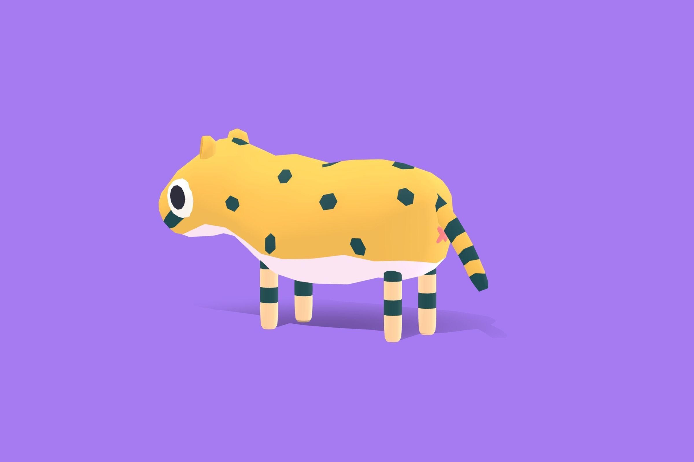 Cheetah - Quirky Series Low-poly 3D model_1