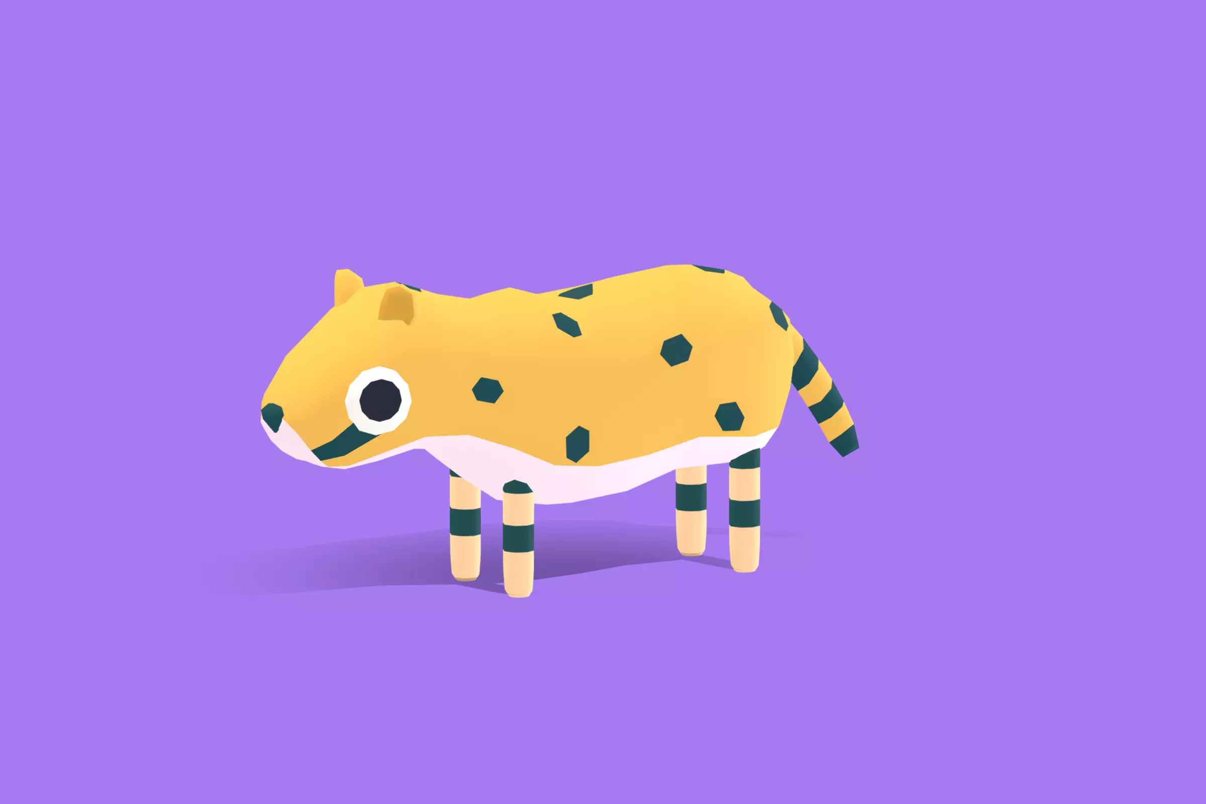 Cheetah - Quirky Series Low-poly 3D model_0