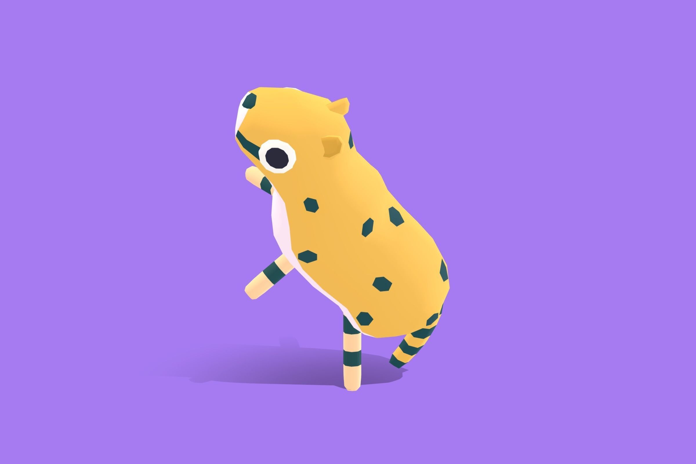 Cheetah - Quirky Series Low-poly 3D model_10