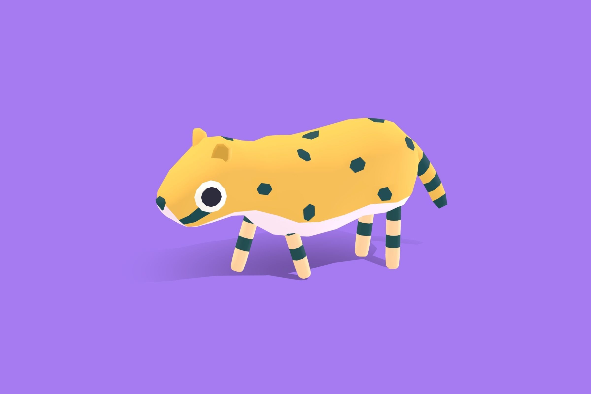 Cheetah - Quirky Series Low-poly 3D model_12
