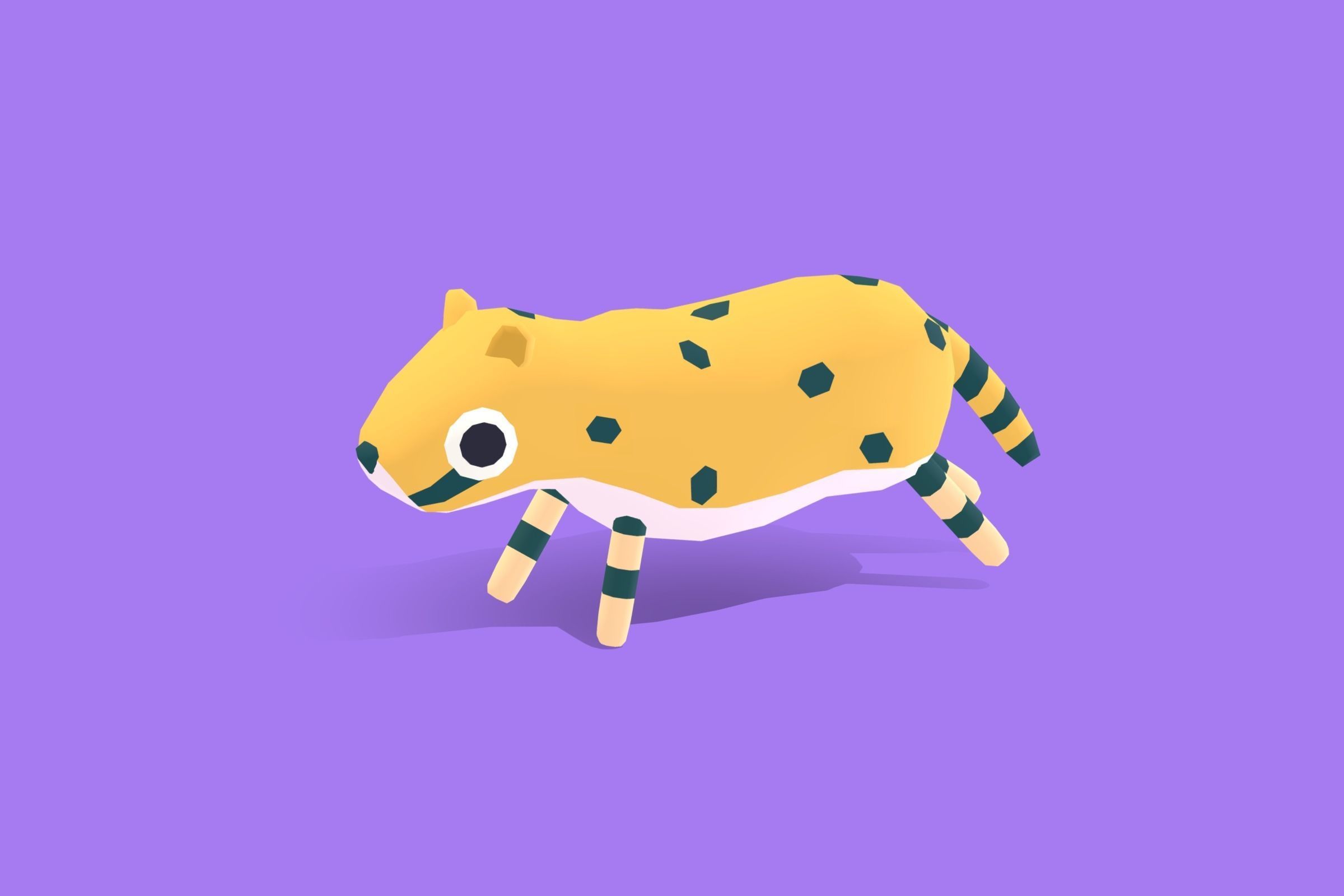 Cheetah - Quirky Series Low-poly 3D model_11