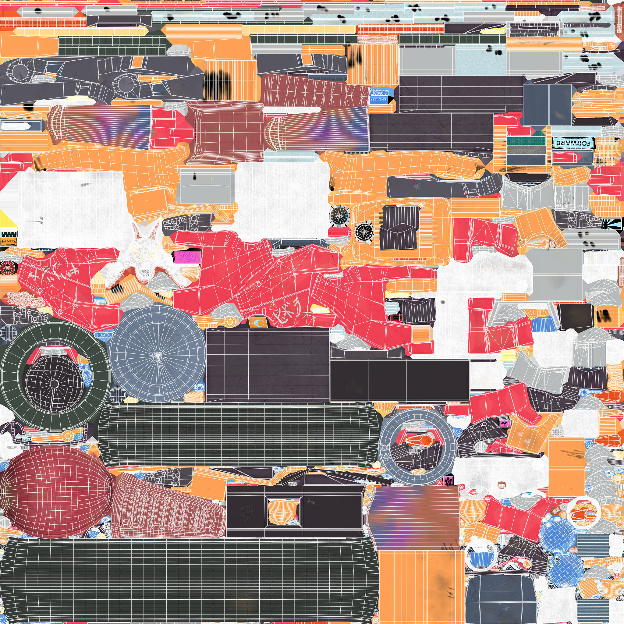 Cyberpunk Motorcycle - Nightcrawler Low-poly 3D model_8