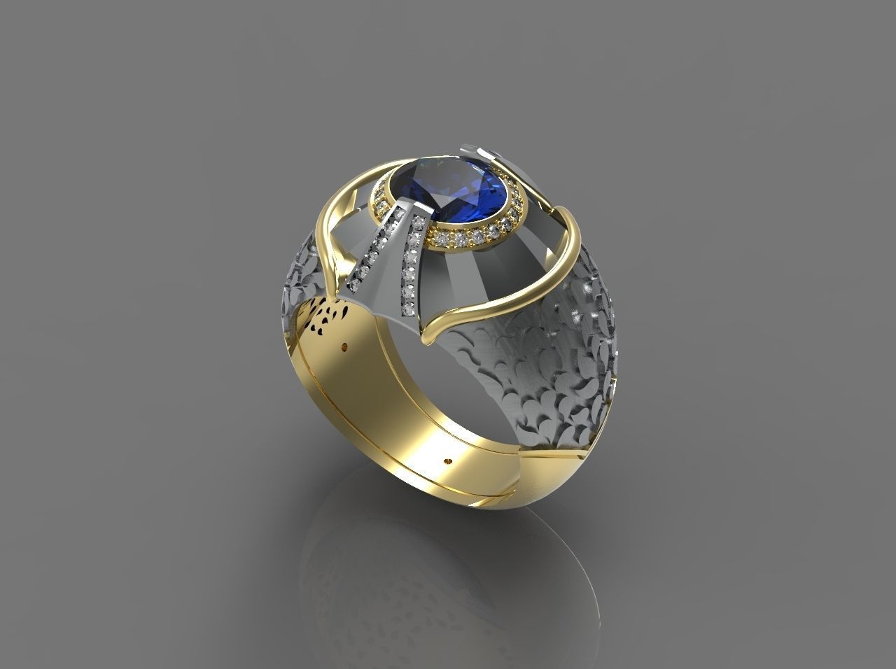 MAN RING N - 231 3D print model_1