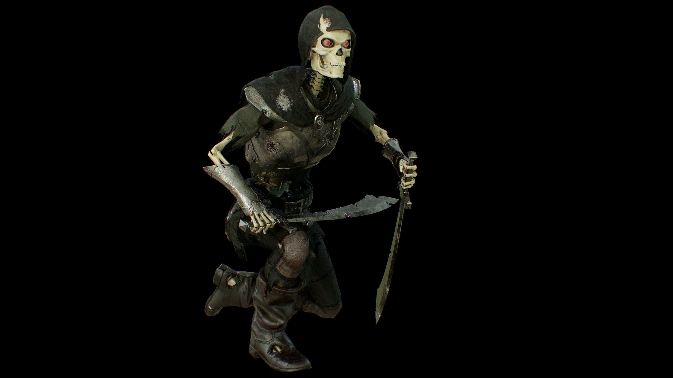 skelet 2 Low-poly 3D model_25