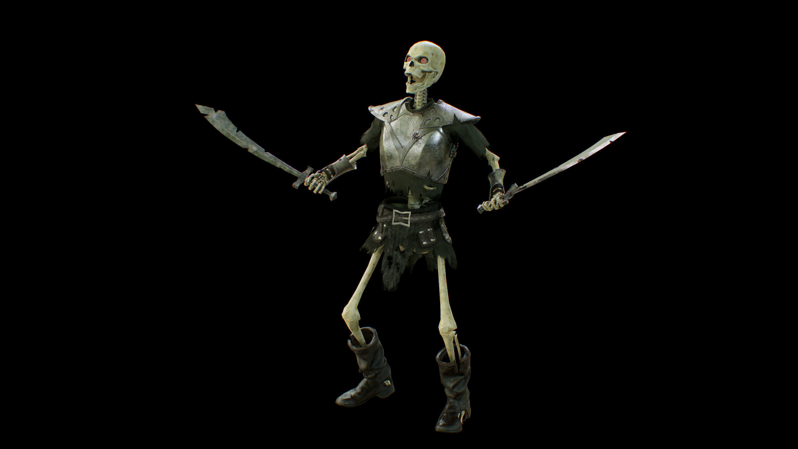 skelet 2 Low-poly 3D model_21