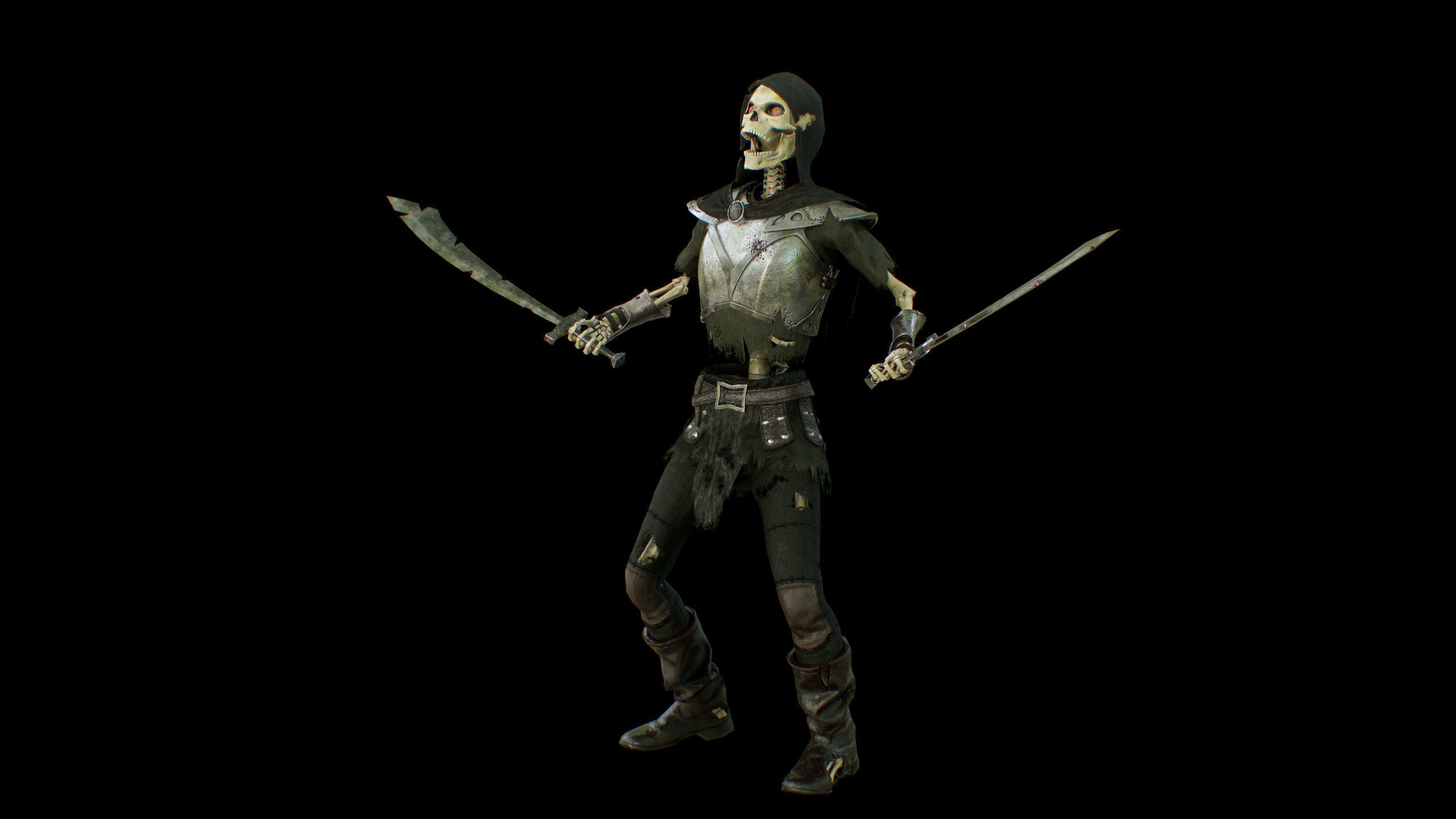 skelet 2 Low-poly 3D model_18