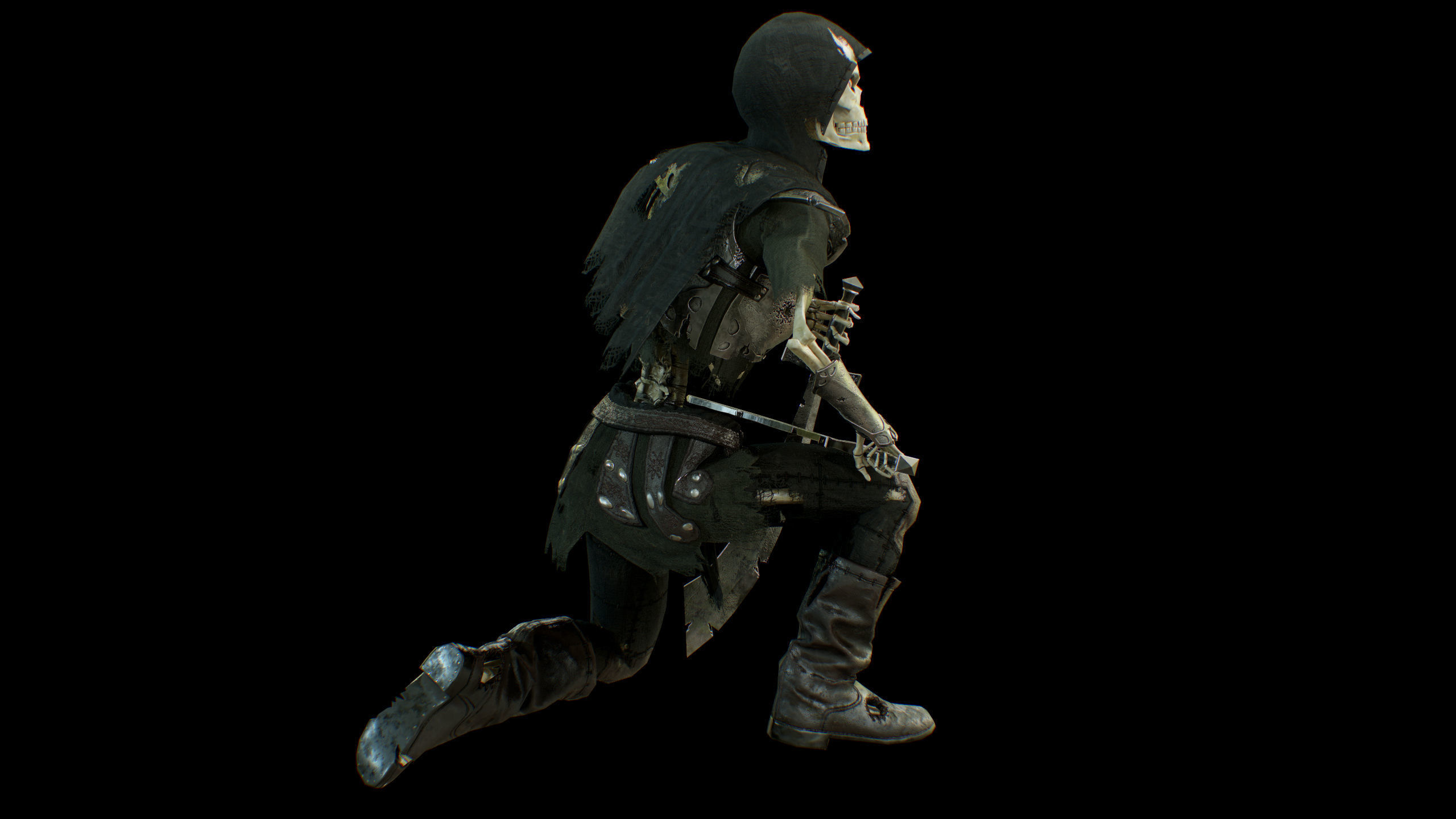 skelet 2 Low-poly 3D model_27