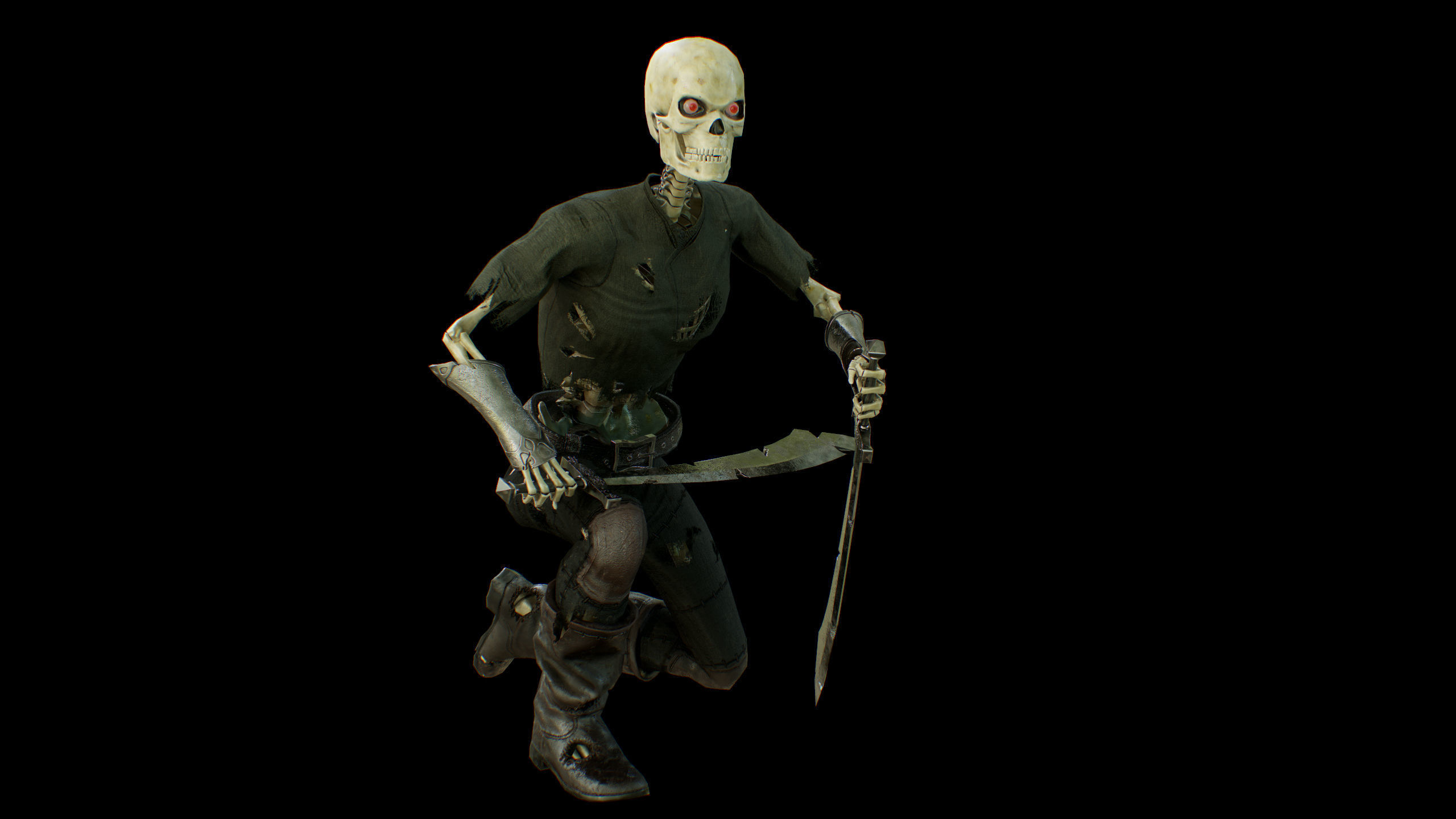 skelet 2 Low-poly 3D model_29