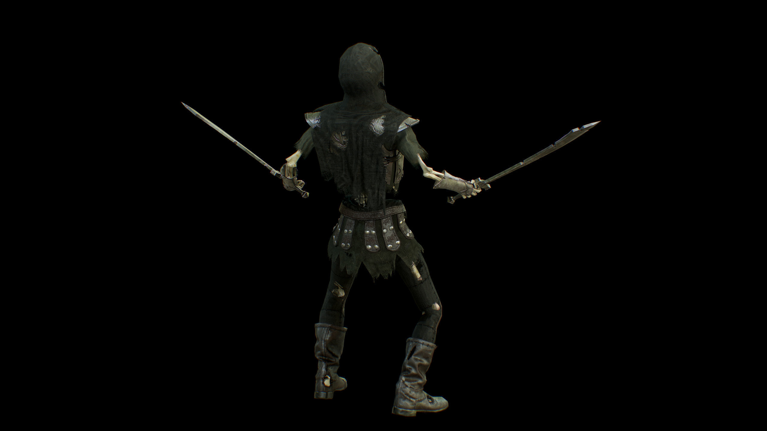 skelet 2 Low-poly 3D model_20