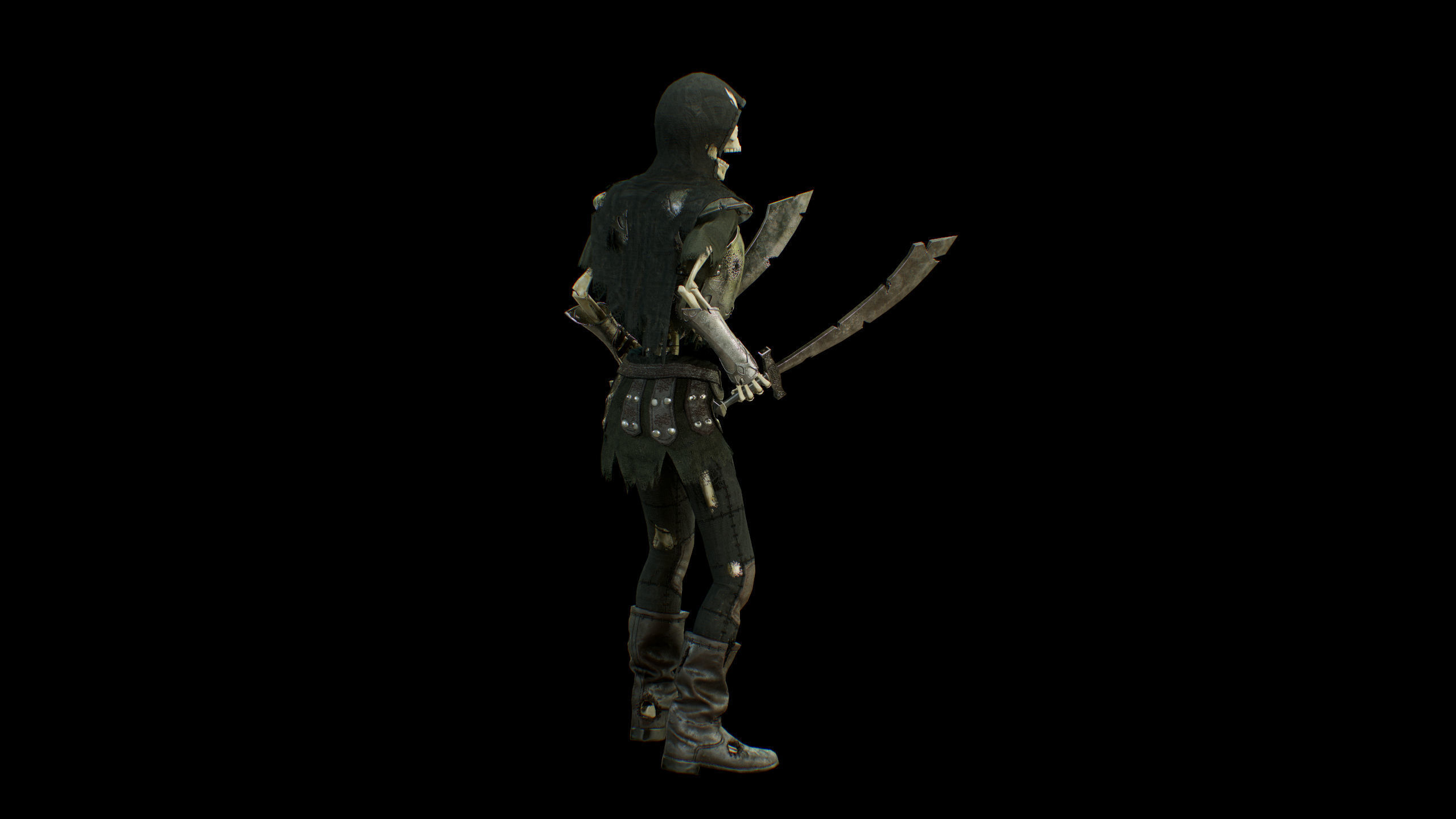 skelet 2 Low-poly 3D model_14