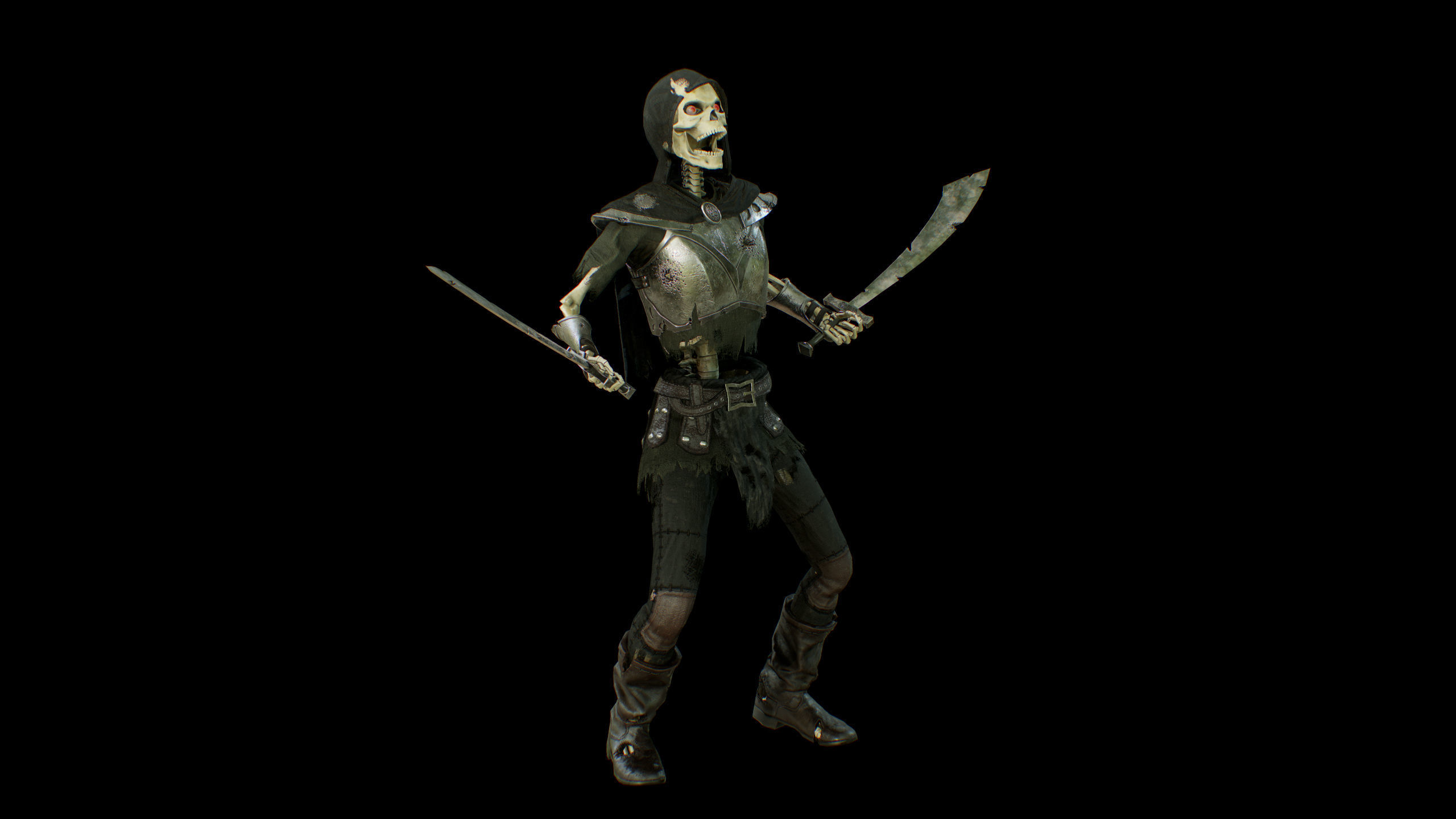 skelet 2 Low-poly 3D model_19