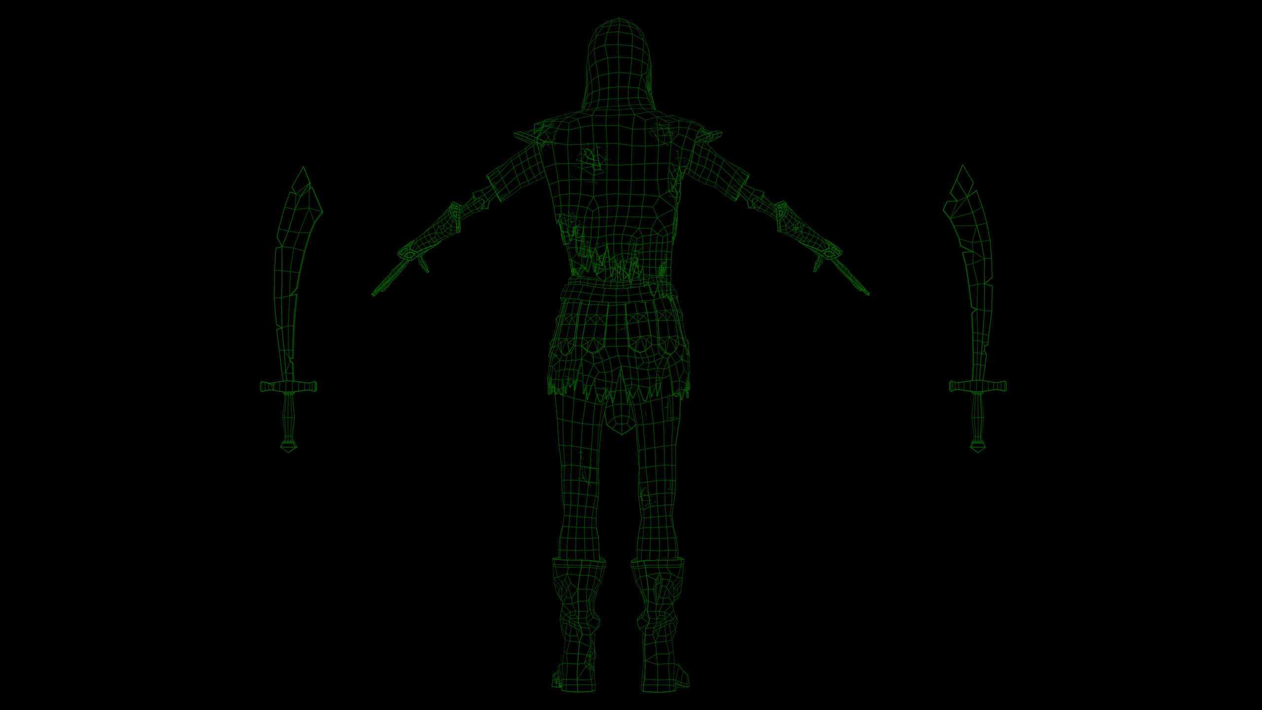 skelet 2 Low-poly 3D model_10