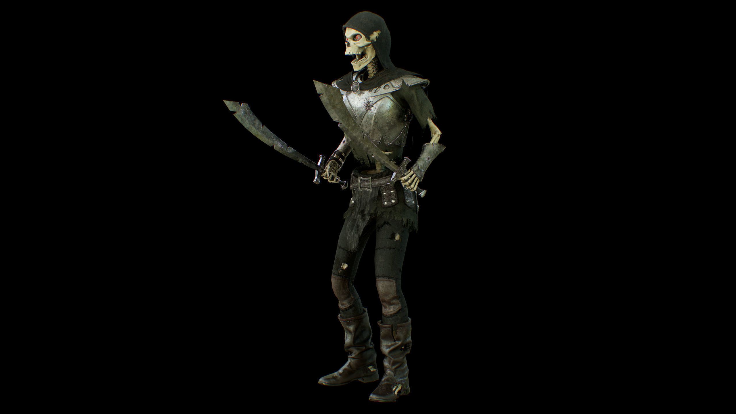 skelet 2 Low-poly 3D model_15