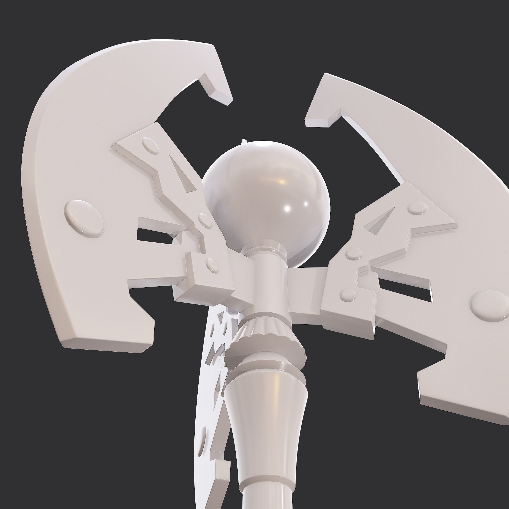 Battle Orb Axe 3D print model_8