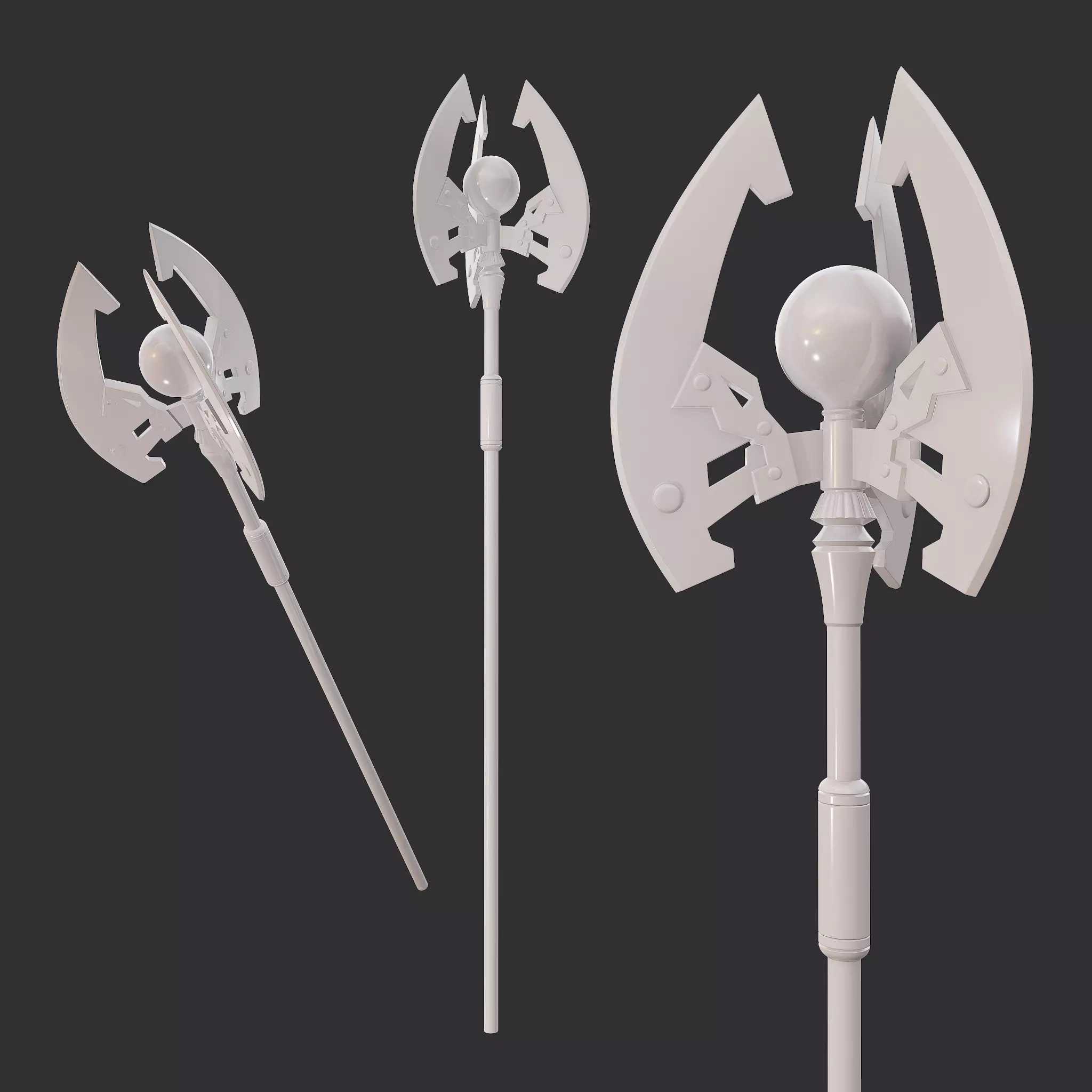 Battle Orb Axe 3D print model_0