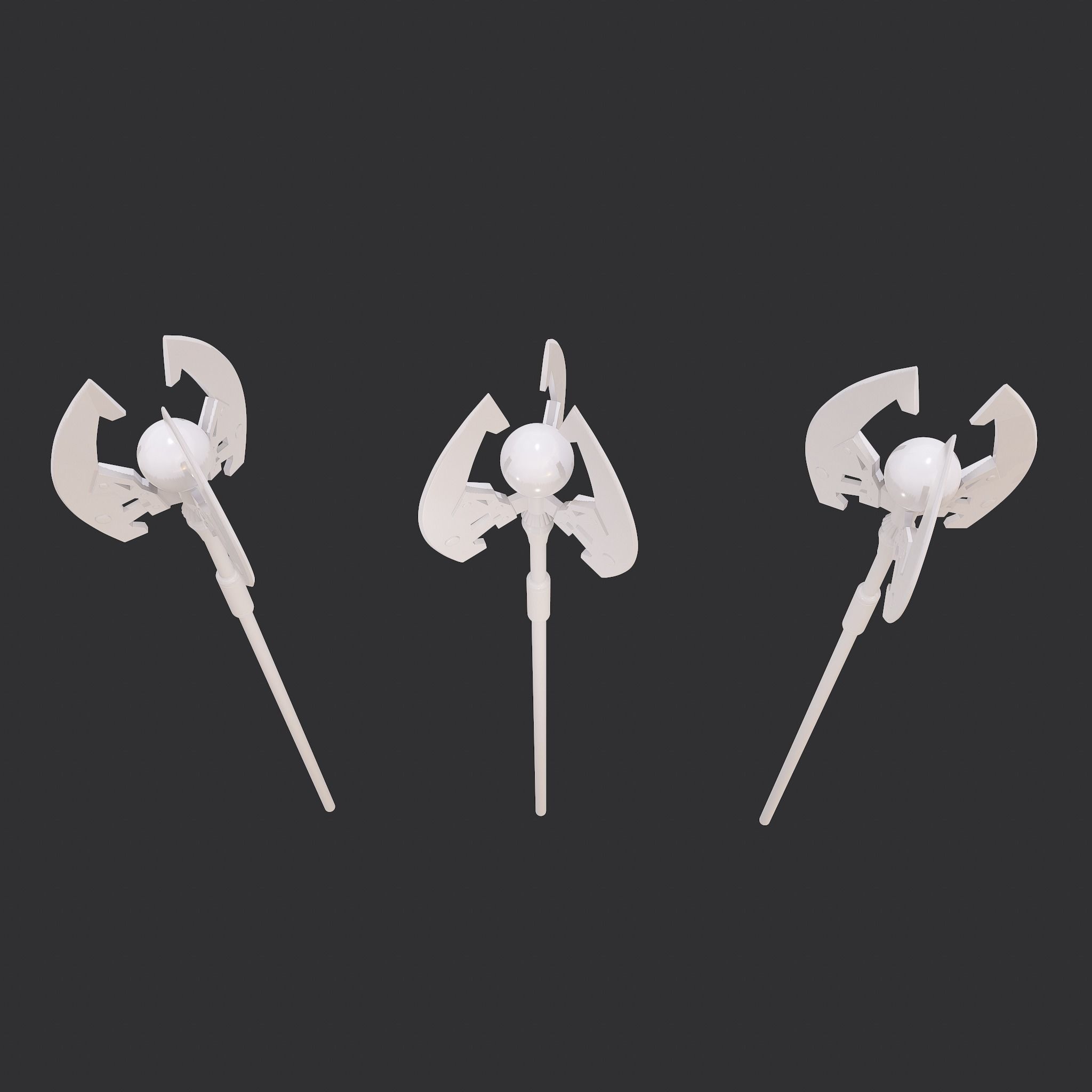 Battle Orb Axe 3D print model_11