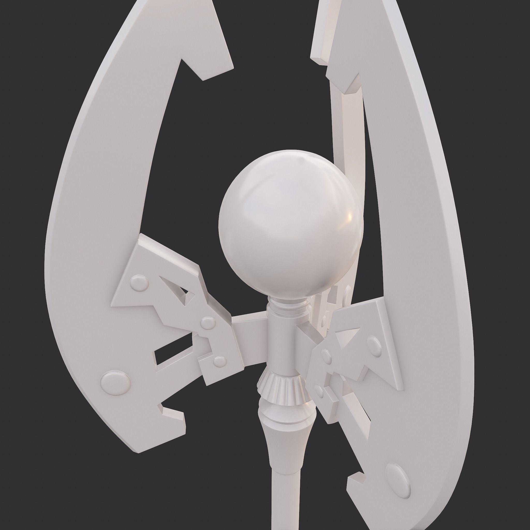 Battle Orb Axe 3D print model_4