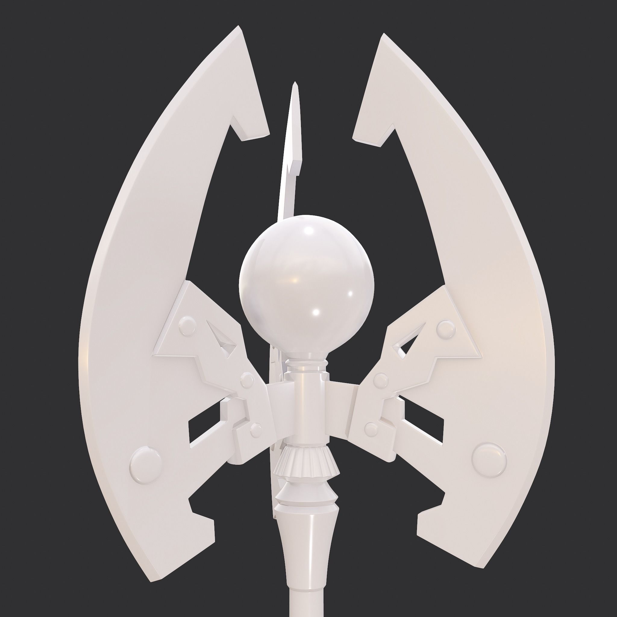Battle Orb Axe 3D print model_17