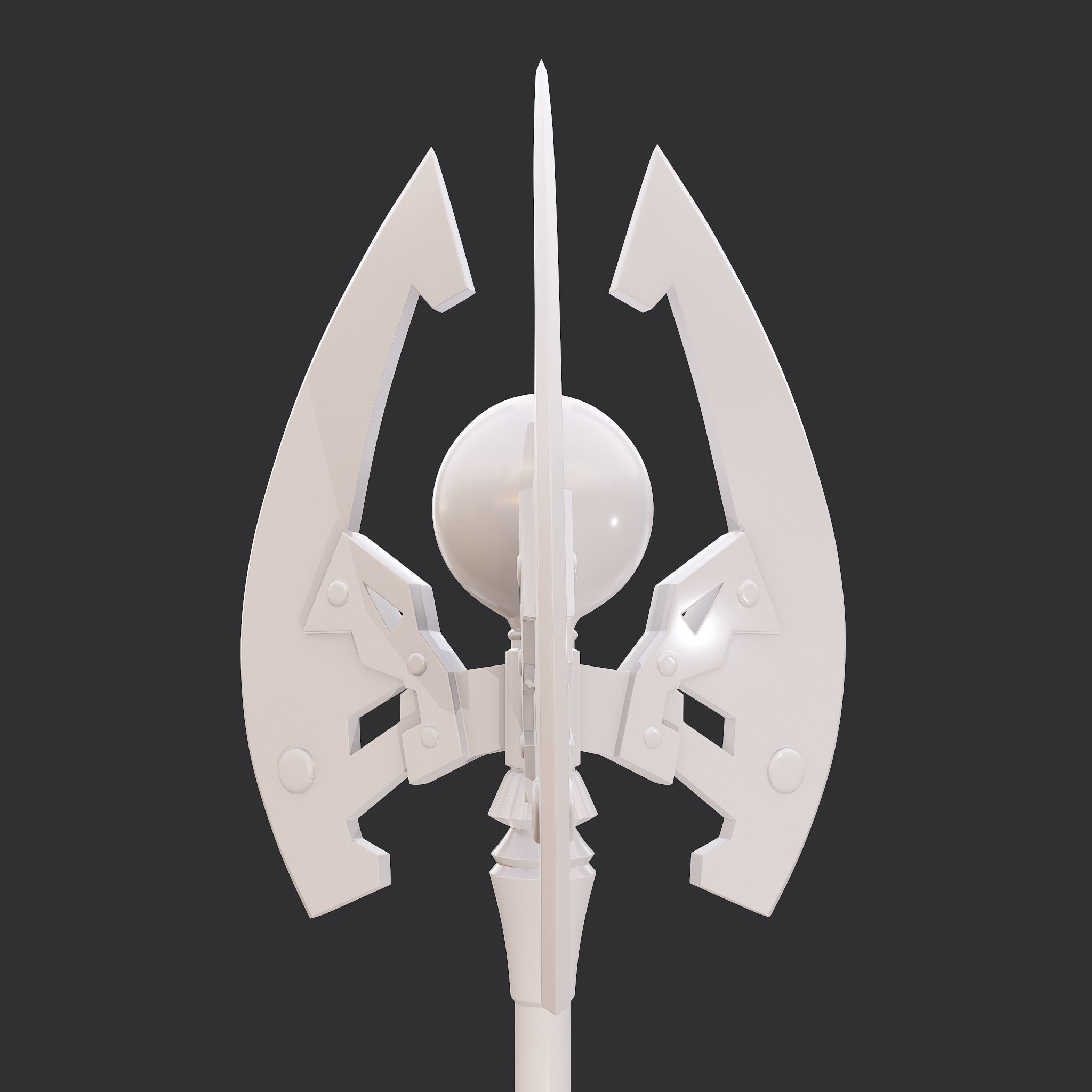 Battle Orb Axe 3D print model_18