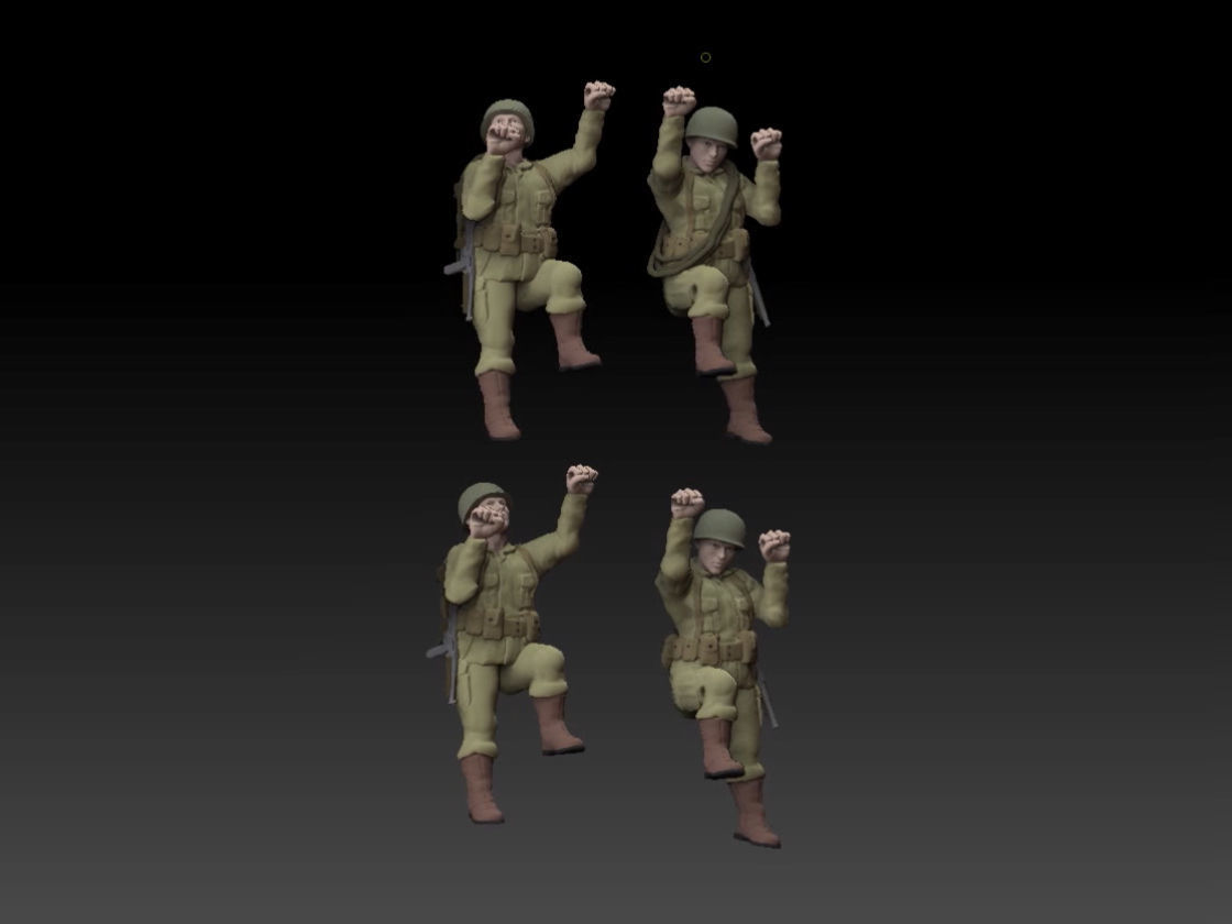 Rangers at Point Du Hoc 3D print model_3