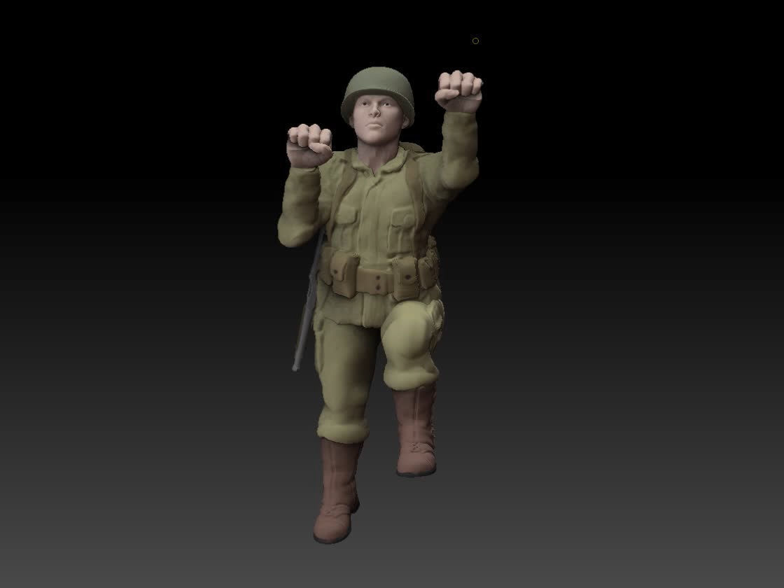 Rangers at Point Du Hoc 3D print model_2