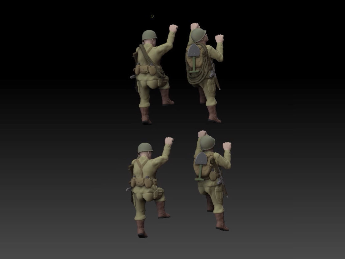 Rangers at Point Du Hoc 3D print model_21