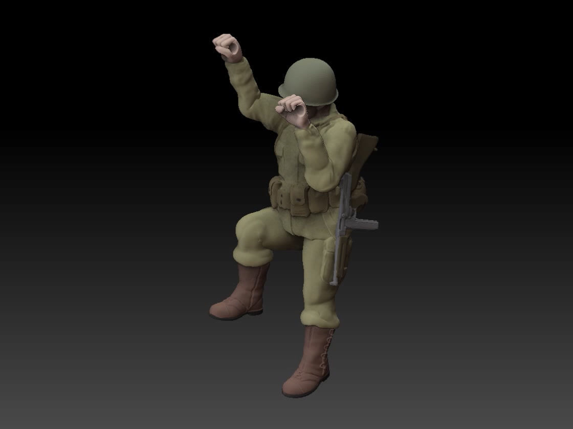 Rangers at Point Du Hoc 3D print model_16