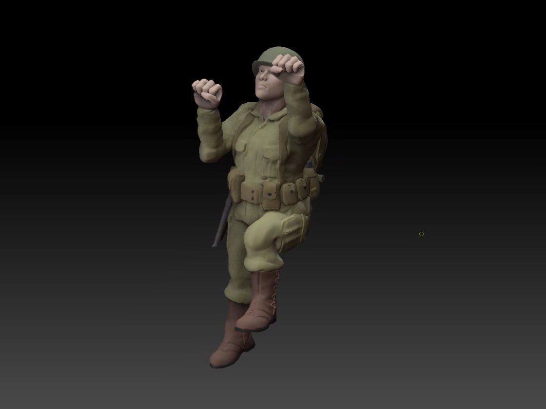 Rangers at Point Du Hoc 3D print model_9