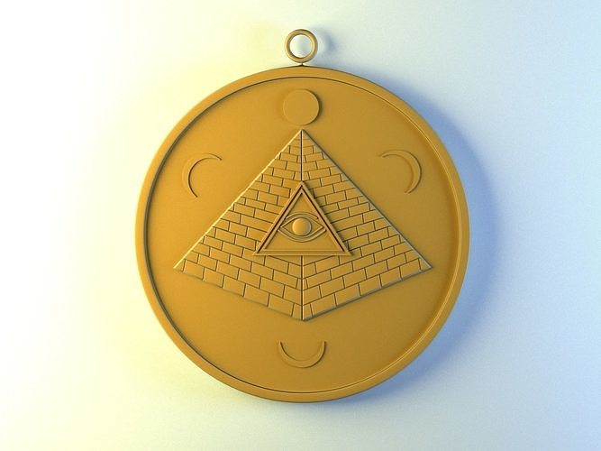 pyramid of eyes of ra 3D print model