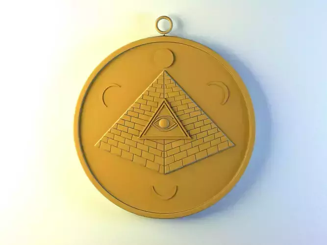pyramid of eyes of ra 3D print model