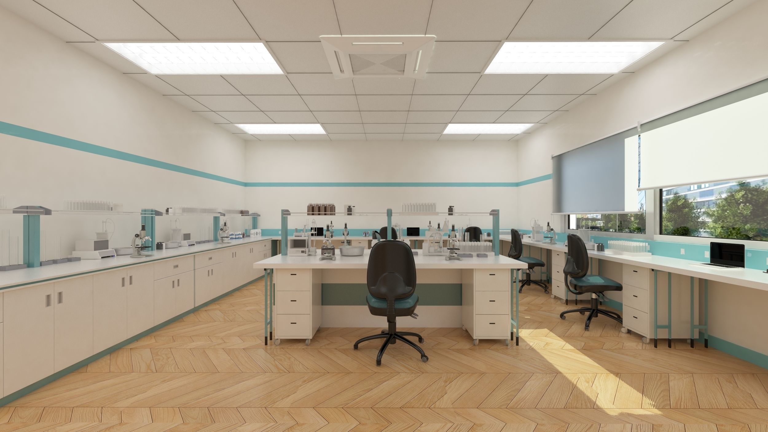Laboratory room 3D model_1