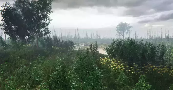 European Vegetation Pack Two Unity Low-poly 3D model