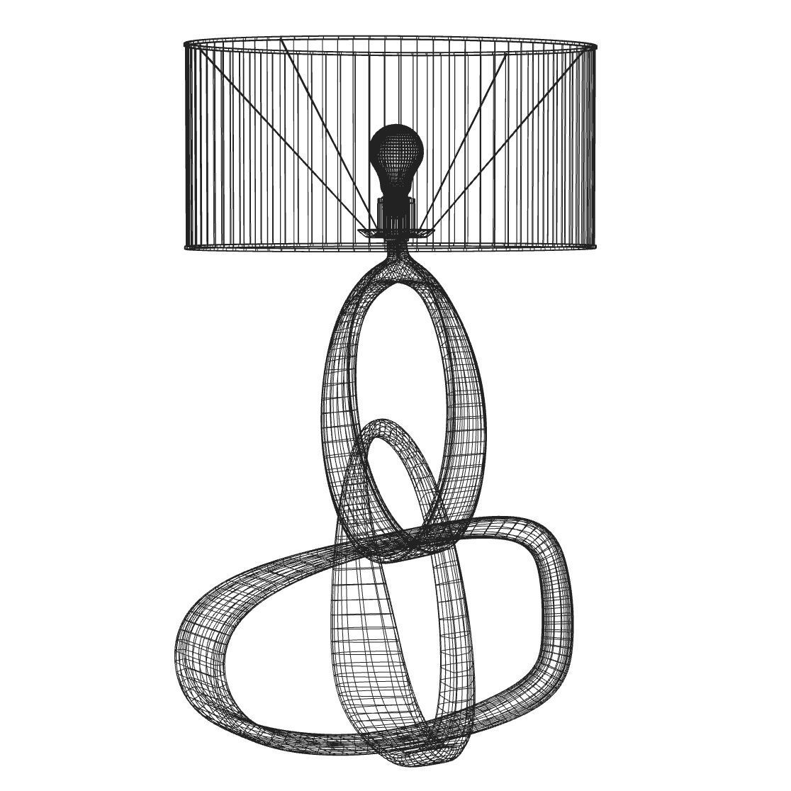 Table Lampe Volubile  3D model_5