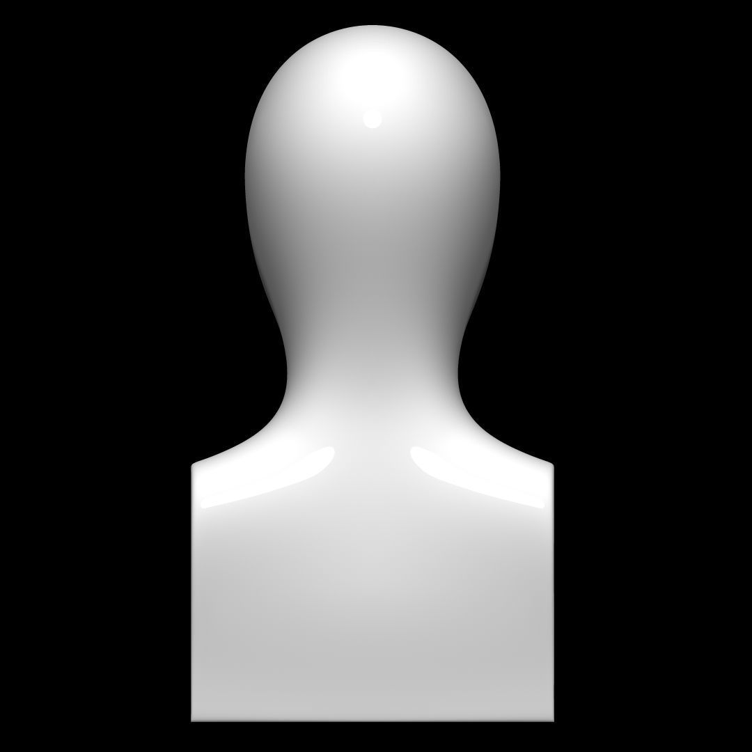 Mannequin head 3D model_2
