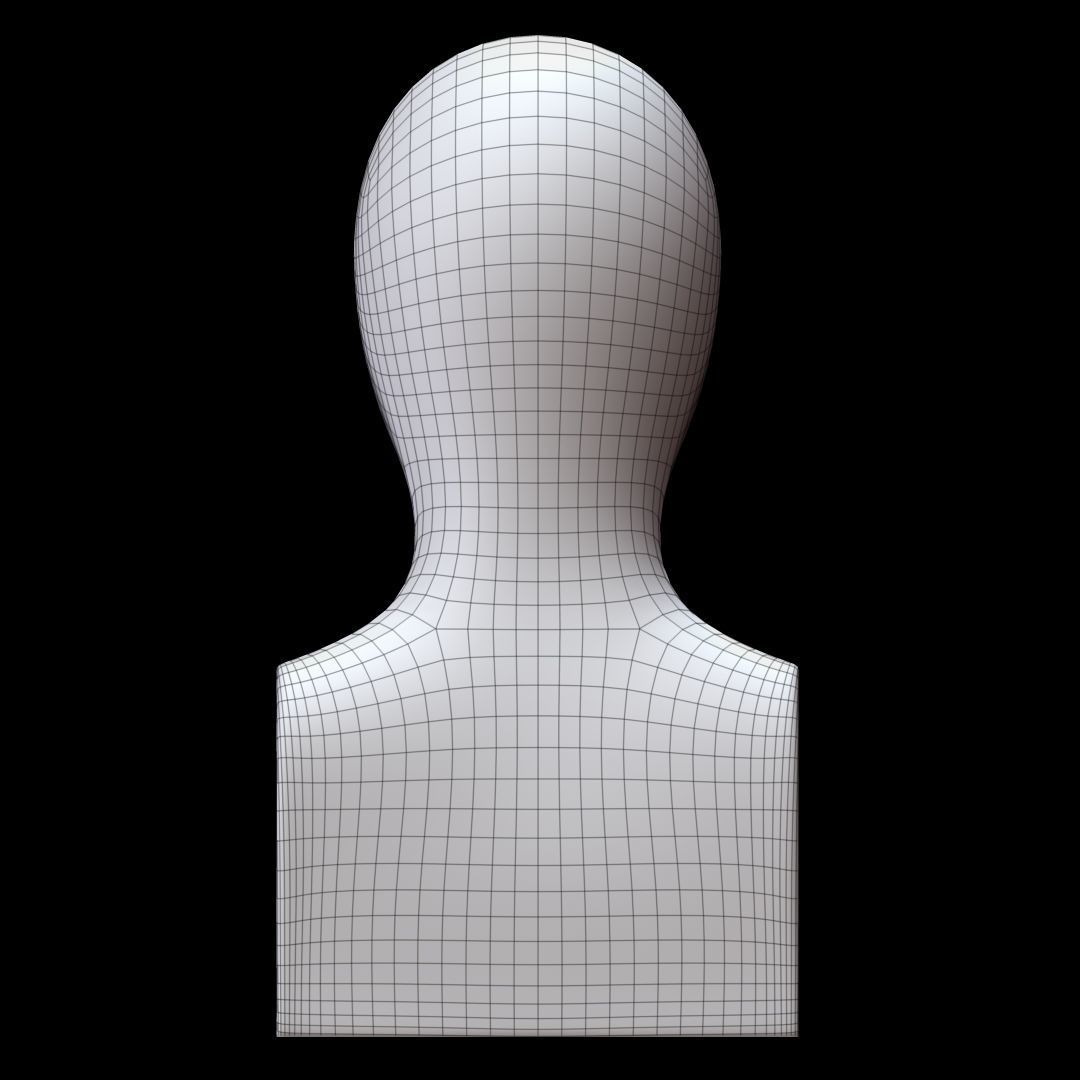 Mannequin head 3D model_6