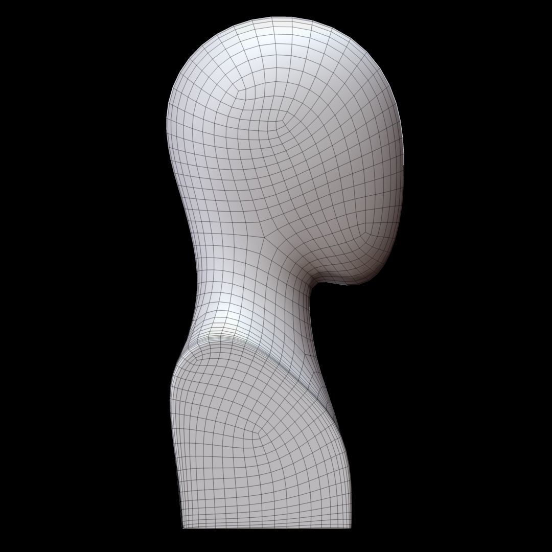 Mannequin head 3D model_5