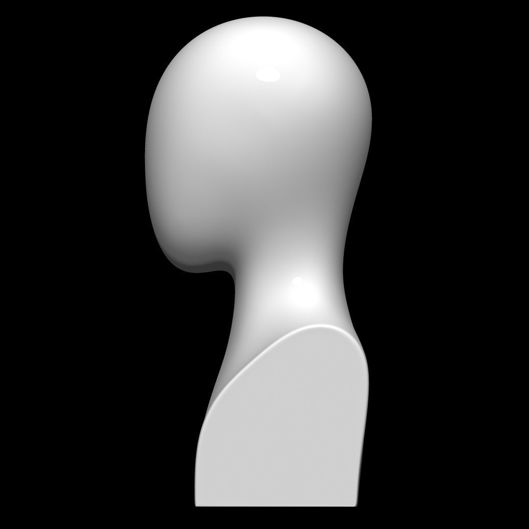 Mannequin head 3D model_3