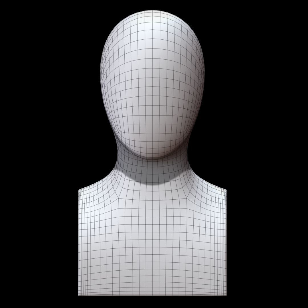 Mannequin head 3D model_4