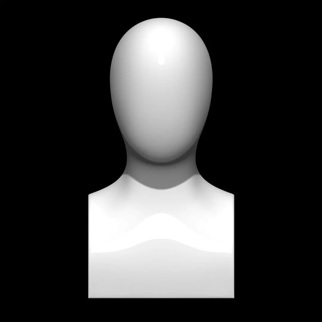 Mannequin head 3D model_0
