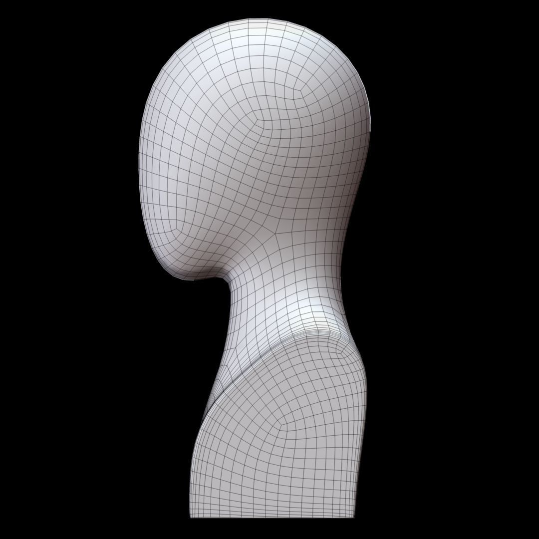 Mannequin head 3D model_7