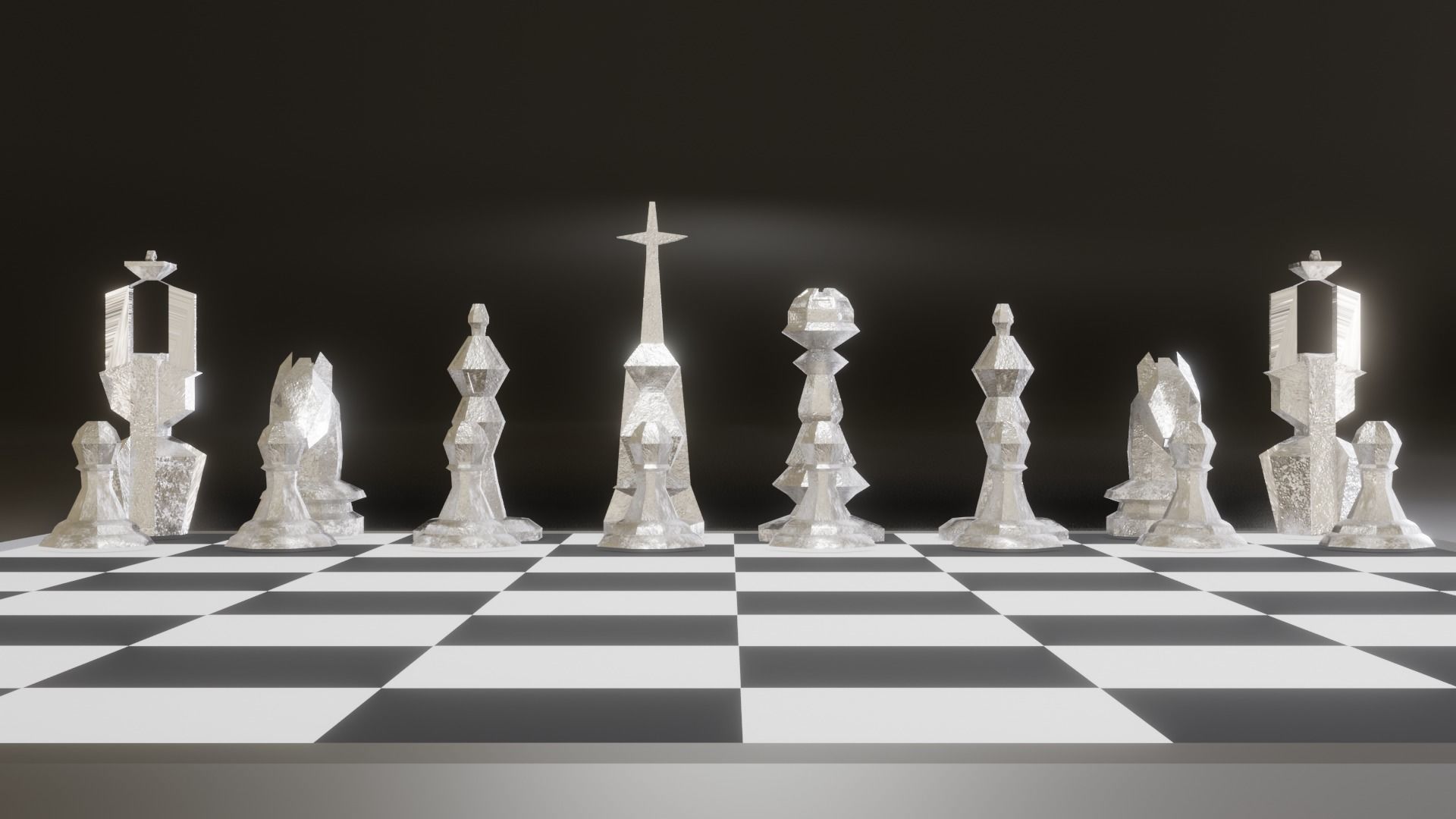 The Magic Chess-Original Low-poly 3D model_1