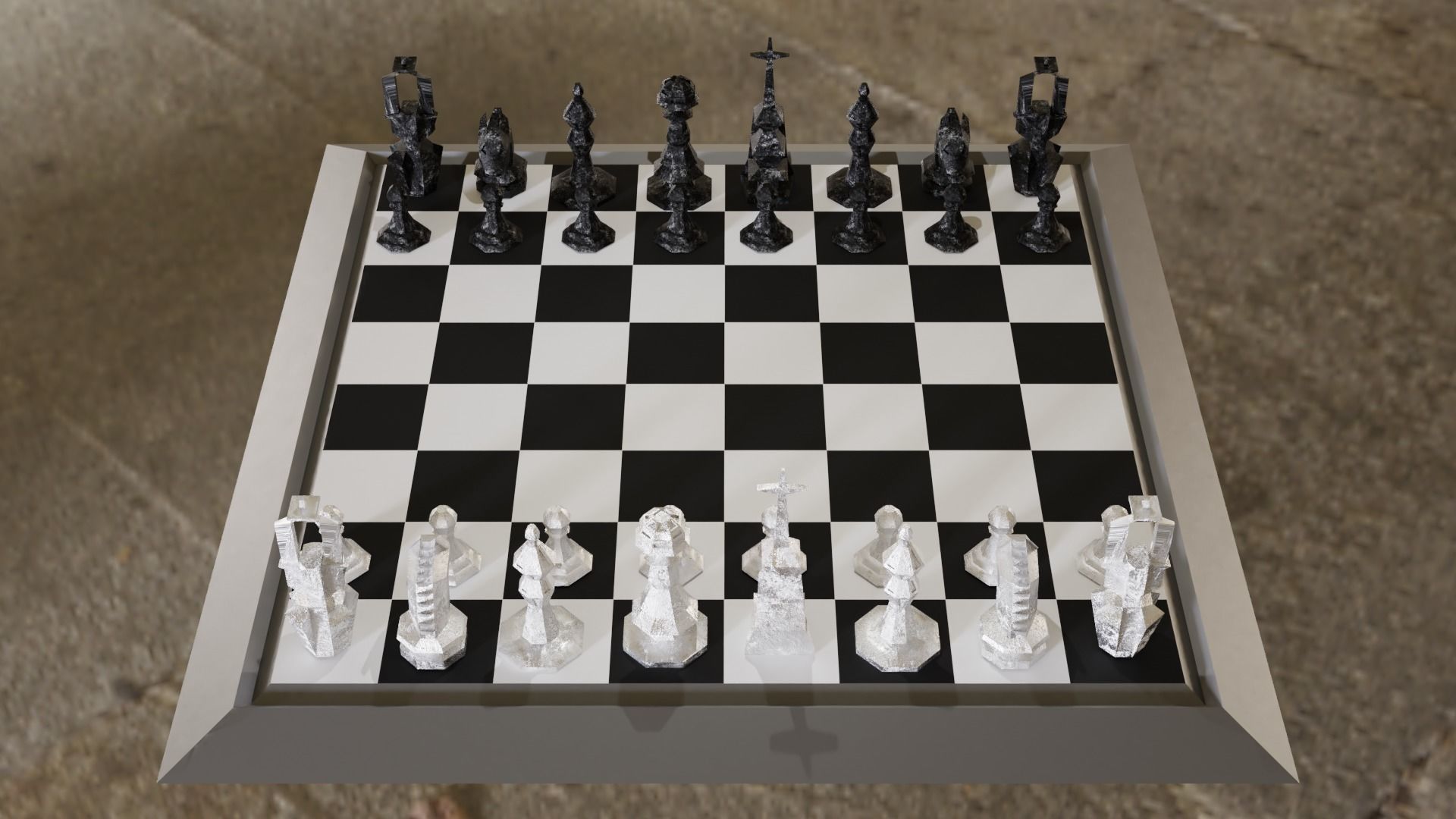 The Magic Chess-Original Low-poly 3D model_19