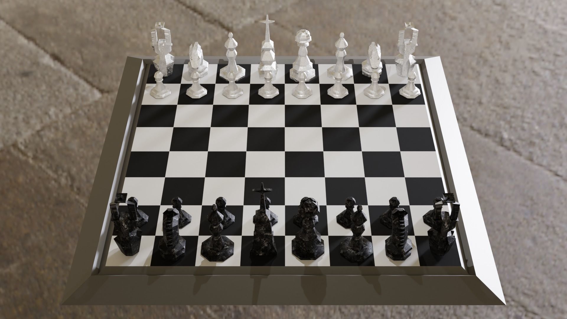 The Magic Chess-Original Low-poly 3D model_20