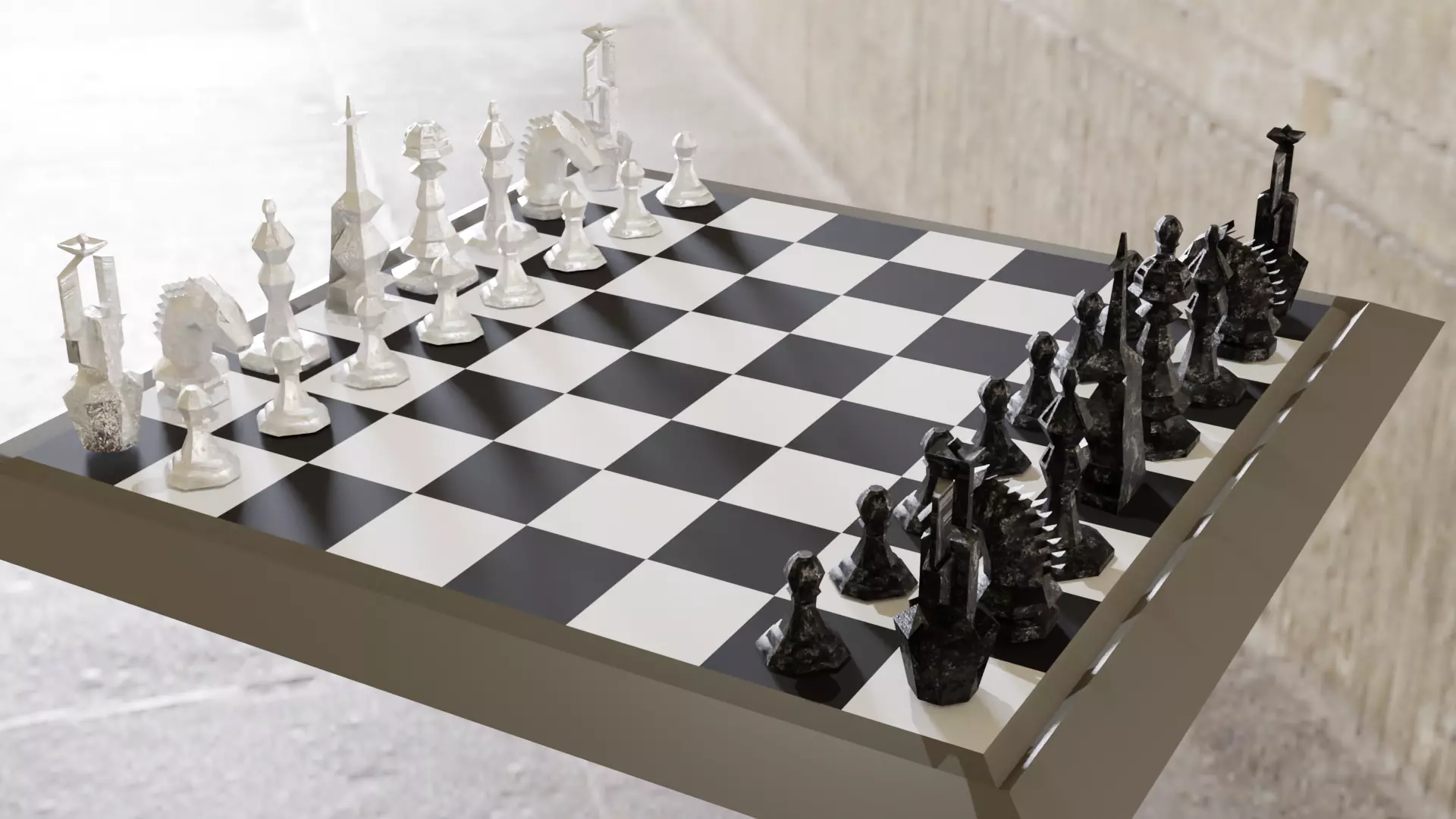 The Magic Chess-Original Low-poly 3D model_0
